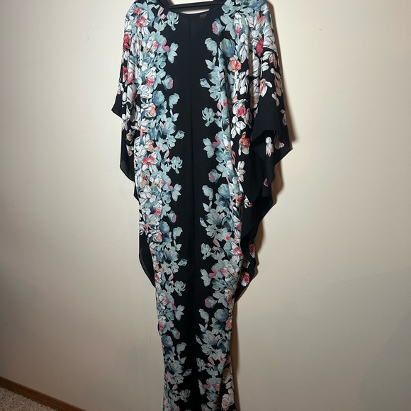 BCBGMaxAzria Black Floral High Low Dress - Picture 3 of 11